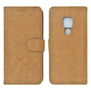Huawei Mate 20 - MOCCA Leather Elegant Wallet Case Brown