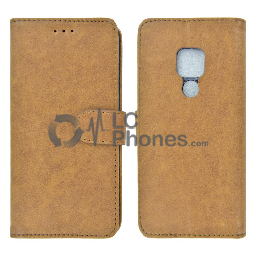 Huawei Mate 20 - MOCCA Leather Elegant Wallet Case Brown