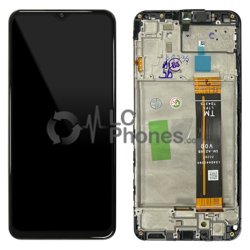 Samsung Galaxy A23 5G A236 - Full Front LCD Digitizer with Frame Black < Service Pack >