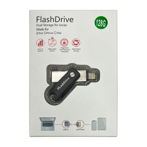 Flash Drive Pen USB 3.0 to Lightning 128GB (IOS 10.0.2 and above)