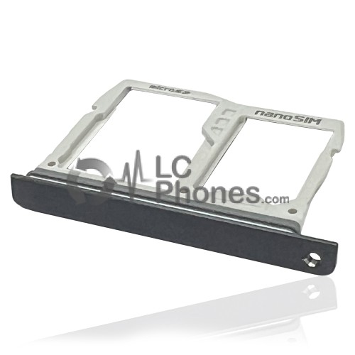 LG Q8 LGM-X800L - Sim Tray & SD Holder Black