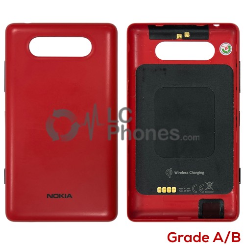 Nokia Lumia 820 - Back Housing Cover Red ( Original Used Grade A/B )