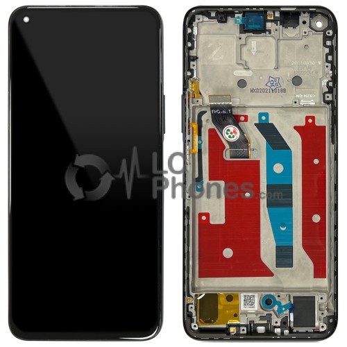 Huawei Nova 8i NEN-LX1 - Full Front LCD Digitizer with Frame Black