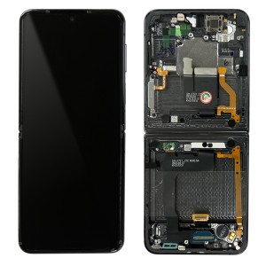 Samsung Galaxy Z Flip4 SM-F721B - Full Front LCD/AMOLED Digitizer with Frame Graphite 