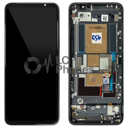 Asus ROG Phone 5 ZS673KS - Full Front LCD Digitizer with Frame Black