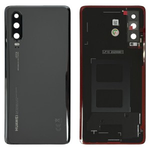 Huawei P30 - Battery Cover with Camera Lens and Adhesive Black 