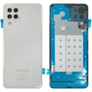 Samsung Galaxy M32 M325 - Battery Cover with Camera Lens and Adhesive White 