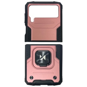 Samsung Galaxy Z Flip 4 5G F721 - Wozinsky Ring Armor Tough Hybrid Case Rose Gold