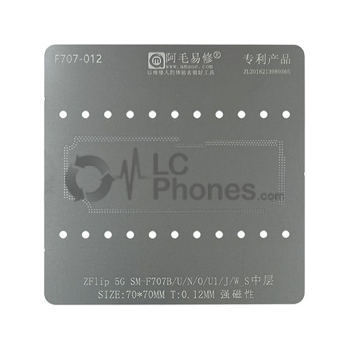 Amaoe - Interposer Reballing Stencil Template for Samsung Galaxy Z Flip 5G F707