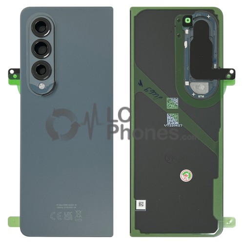 Samsung Galaxy Z Fold4 F936 - Battery Cover with Camera Lens and Adhesive Green < Service Pack >