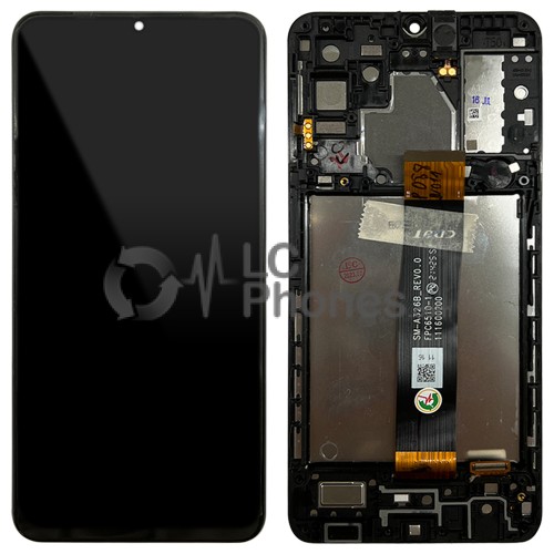 Samsung Galaxy A32 5G A326 - Full Front LCD Digitizer With Frame Black (Original Remaded)