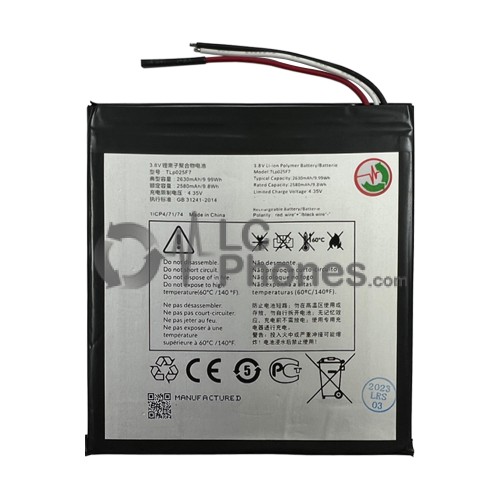 Alcatel 1T 7inch - Battery TLp025F7 2630mAh 9.8Wh