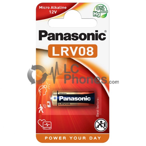 Panasonic - Micro Alcaline Battery LRV08 12V (28x10mm)