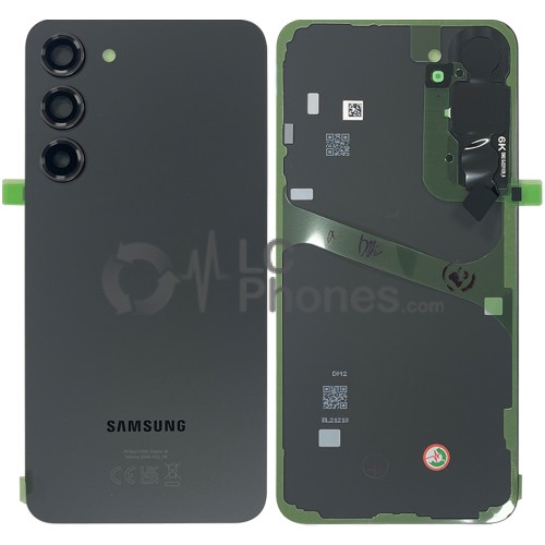 Samsung Galaxy S23+ 5G S916 - Battery Cover with Camera Lens and Adhesive Black < Service Pack >