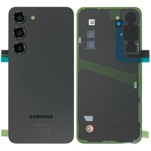 Samsung Galaxy S23 5G S911 - Battery Cover with Camera Lens and Adhesive Black 