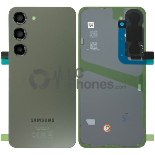 Samsung Galaxy S23 5G S911 - Battery Cover with Camera Lens and Adhesive Green < Service Pack >