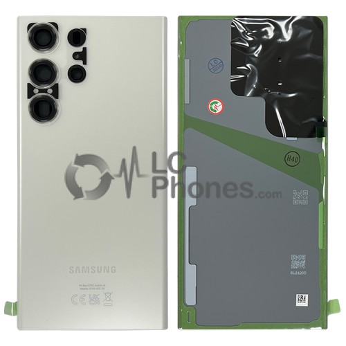 Samsung Galaxy S23 Ultra 5G S918 - Battery Cover with Camera Lens and Adhesive Cream < Service Pack >