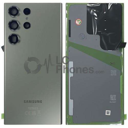 Samsung Galaxy S23 Ultra 5G S918 - Battery Cover with Camera Lens and Adhesive Green < Service Pack >