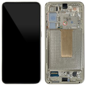 Samsung Galaxy S23+ S916 - Full Front LCD Digitizer with Frame Cream 