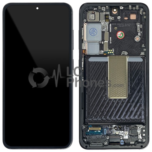 Samsung Galaxy S23 5G S911 - Full Front LCD Digitizer with Frame Black < Service Pack >