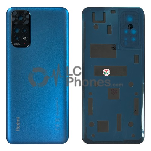 Xiaomi Redmi Note 11 2201117TG, 2201117TI, 2201117TY, 2201117TL - Battery Cover with Camera Lens and Adhesive Star Blue