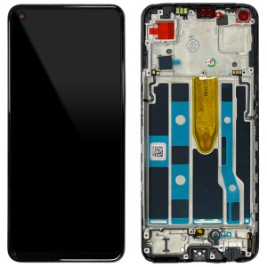 OPPO Reno7 5G CPH2371 / Find X5 Lite CPH2371 - Full Front LCD Digitizer with Frame Black 