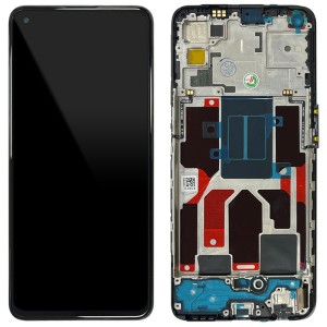 OPPO Find X3 Lite CPH2145 / Reno5 CPH2159 - Full Front LCD Digitizer with Frame Black 