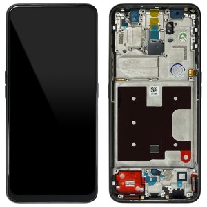 Oppo Reno2Z (CPH1945) - Full Front LCD Digitizer with Frame Black 