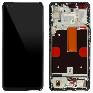 OPPO Reno4 5G CPH2091 - Full Front LCD Digitizer with Frame Black 