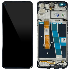 OPPO A52 CPH2069 / A72 CPH2067 / A92 CPH2059 - Full Front LCD Digitizer with Frame Black 