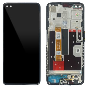 OPPO A92s PDKM00 / Reno4 Z 5G CPH2065 - Full Front LCD Digitizer with Frame Black 
