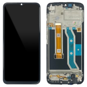 Realme C21Y RMX3261 RMX3263 - Full Front LCD Digitizer with Frame Black 
