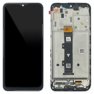 Motorola Moto G10 - Full Front LCD Digitizer with Frame Black 