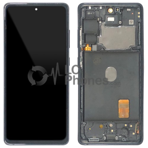 Samsung Galaxy S20 FE G780 - Full Front LCD Digitizer With Frame Cloud Navy (Original Remaded)