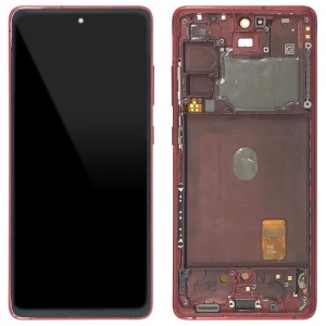 Samsung Galaxy S20 FE G780 - Full Front LCD Digitizer With Frame Cloud Red 