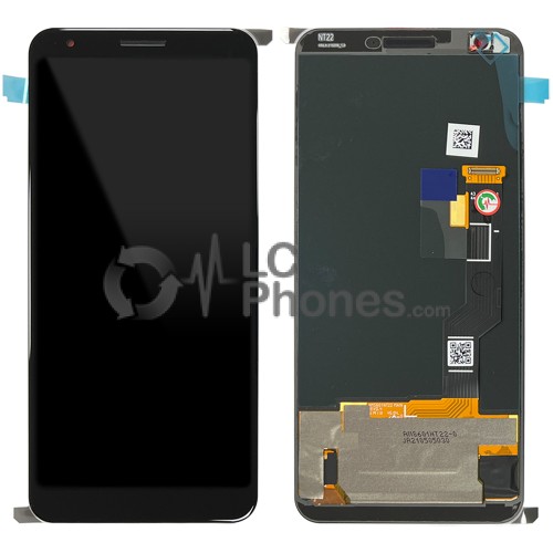 Google Pixel 3a XL - Full Front LCD / OLED Digitizer Black < Service Pack >