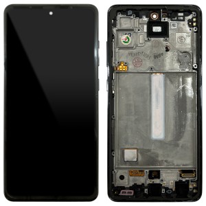 Samsung Galaxy A52 A525 / A52 5G A526 - Full Front LCD Digitizer With Frame Awesome Black 