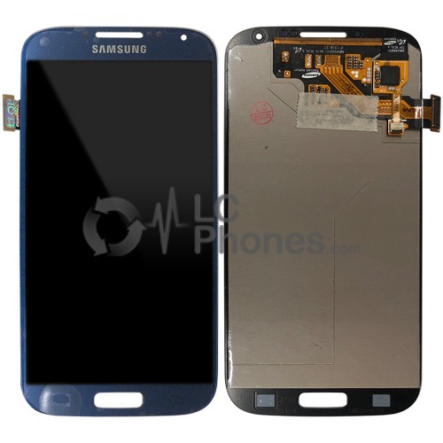 Samsung Galaxy S4 I9505 / I9500 - Full Front LCD Digitizer Blue (Original Remaded)