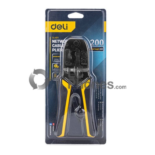 Deli Tools EDL4971 - Ethernet Crimper 4/6/8P RJ45/RJ14/RJ12/RJ9