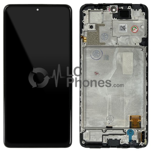 Xiaomi Redmi Note 10 Pro - Full Front LCD Digitizer with Frame Onyx Gray < Service Pack >