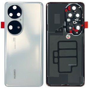 Huawei P50 Pro - Battery Cover with Camera Lens and Adhesive Pearl White