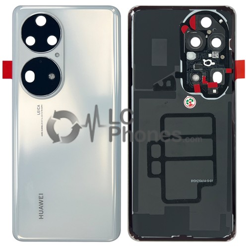 Huawei P50 Pro - Battery Cover with Camera Lens and Adhesive Pearl White