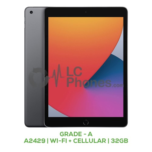 iPad 8th Gen (2020) 10,2 inch A2429 Wi-Fi + Cellular 32GB Grade A