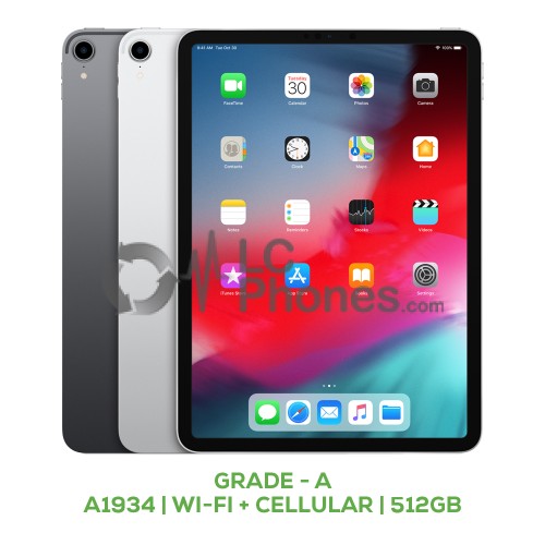 iPad Pro 11 (2018) A1934 Wi-Fi + Cellular 512GB Grade A