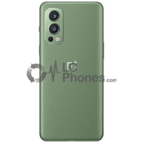 OnePlus Nord 2 5G DN2101 - Battery Cover with Camera Lens and Adhesive Green Wood