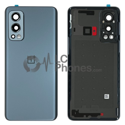 OnePlus Nord 2 5G DN2101 - Battery Cover with Camera Lens and Adhesive Gray Sierra