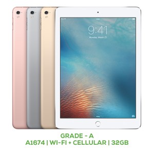 iPad Pro 9.7 (2016) A1674 Wi-Fi + Cellular 32GB Grade A