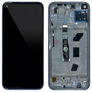 Huawei P40 Lite - Full Front LCD with frame Silver 