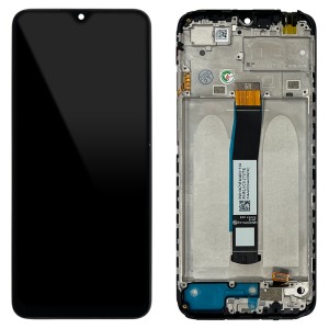 Xiaomi Redmi 10C - Full Front LCD Digitizer with Frame Black 