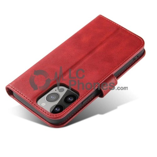 Samsung Galaxy S23 5G S911 - Magnet Elegant Flip Cover Case Red